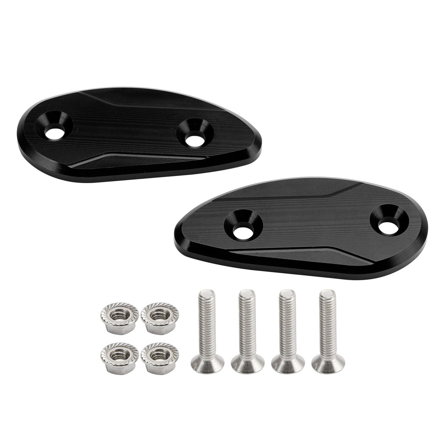 Plaques de protection de rétroviseur noir pour Honda CBR1000RR 2008-2023