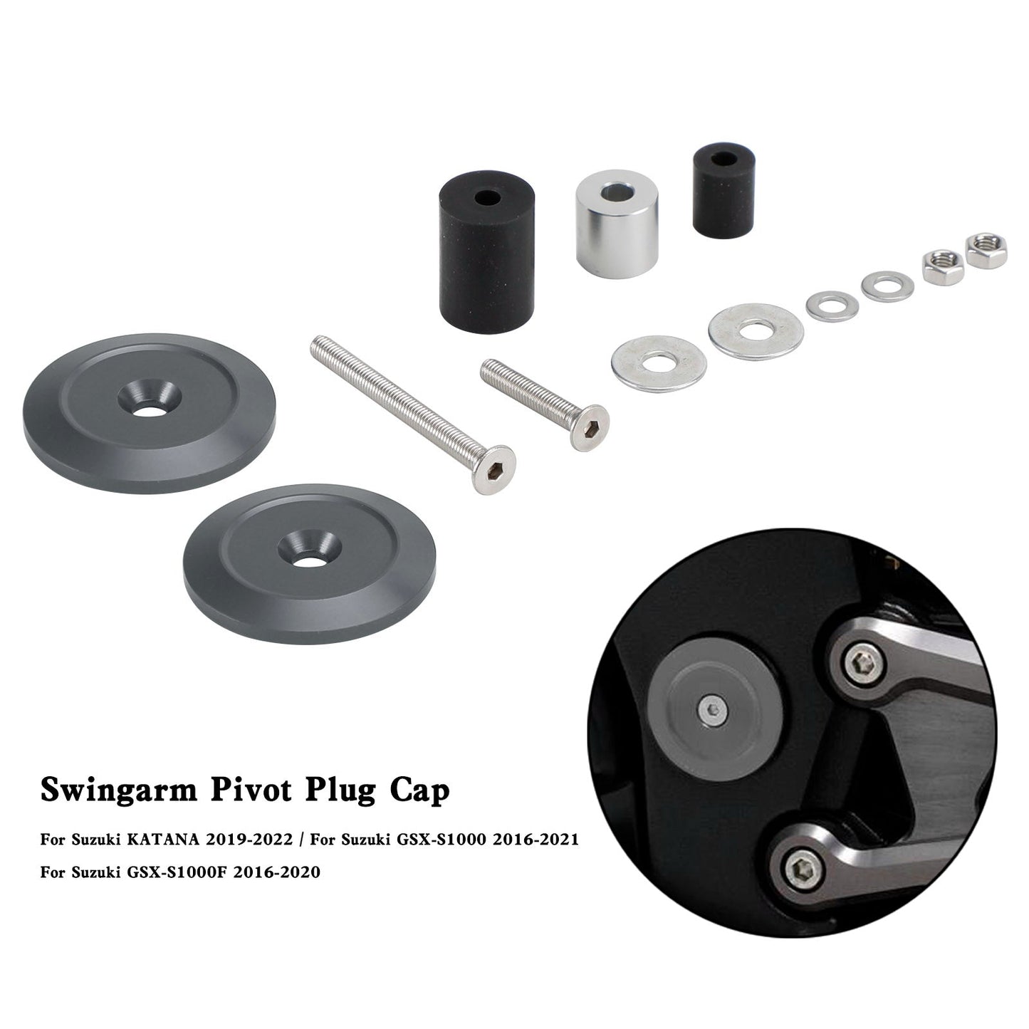 Bouchon de pivot de bras oscillant pour Suzuki Katana GSX-S1000 GSX-S1000F 2016-2021
