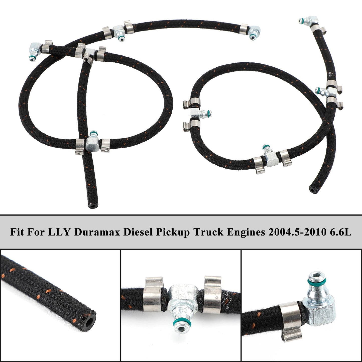 Fuel Injector Return Line Kit 97328733 0928400552 Fit Duramax 2004-2010 6.6L Diesel Truck Engines