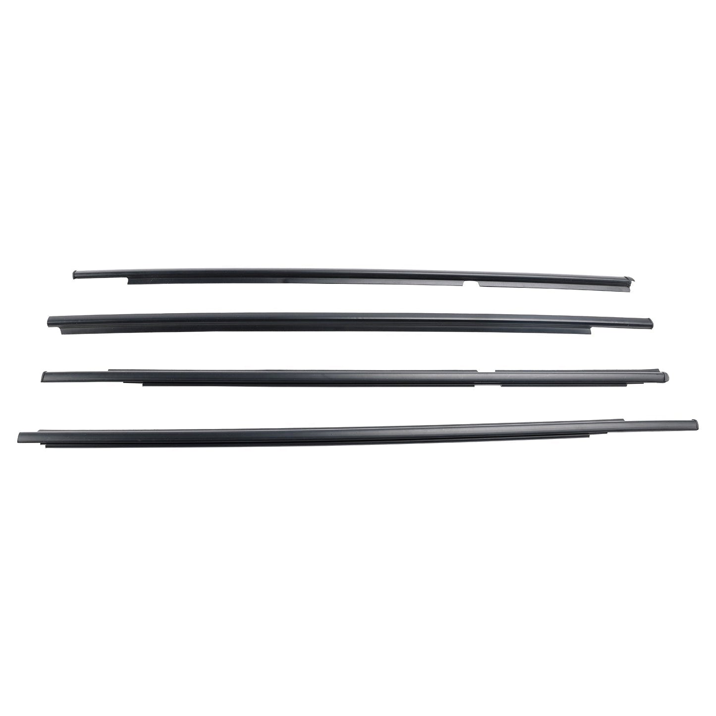 2005-2011 Toyota Yaris (NCP90, NCP91, KSP90, ZSP90) 4 pièces moulures de joint d'étanchéité pour vitres de portières extérieures 68160-52110 68210-52110