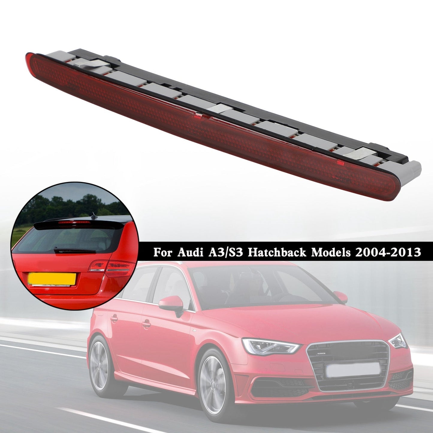 Troisième feu stop 8P3945097 pour Audi A3/S3 3 portes à hayon (2004-2012)