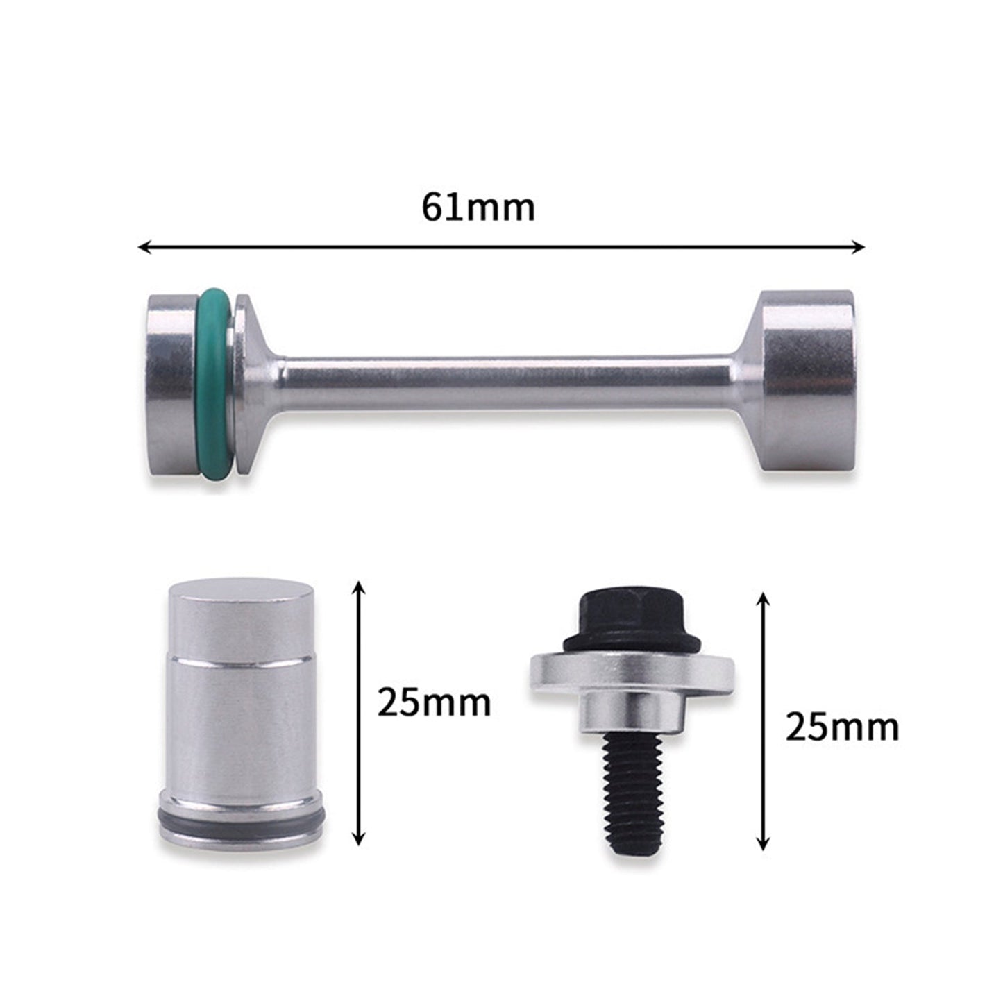 GM LS Oil Diverter Barbell & Oil Valve Plug & Oil Pickup Tube Hold Down Kit
