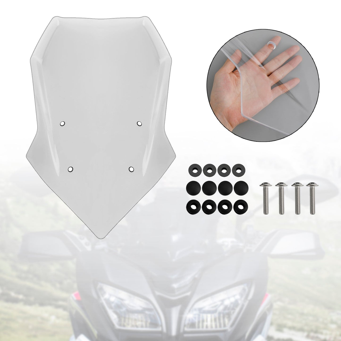 Pare-brise pour Yamaha Tracer 900/GT 2018-2020 et Tracer 9/GT 2021-23