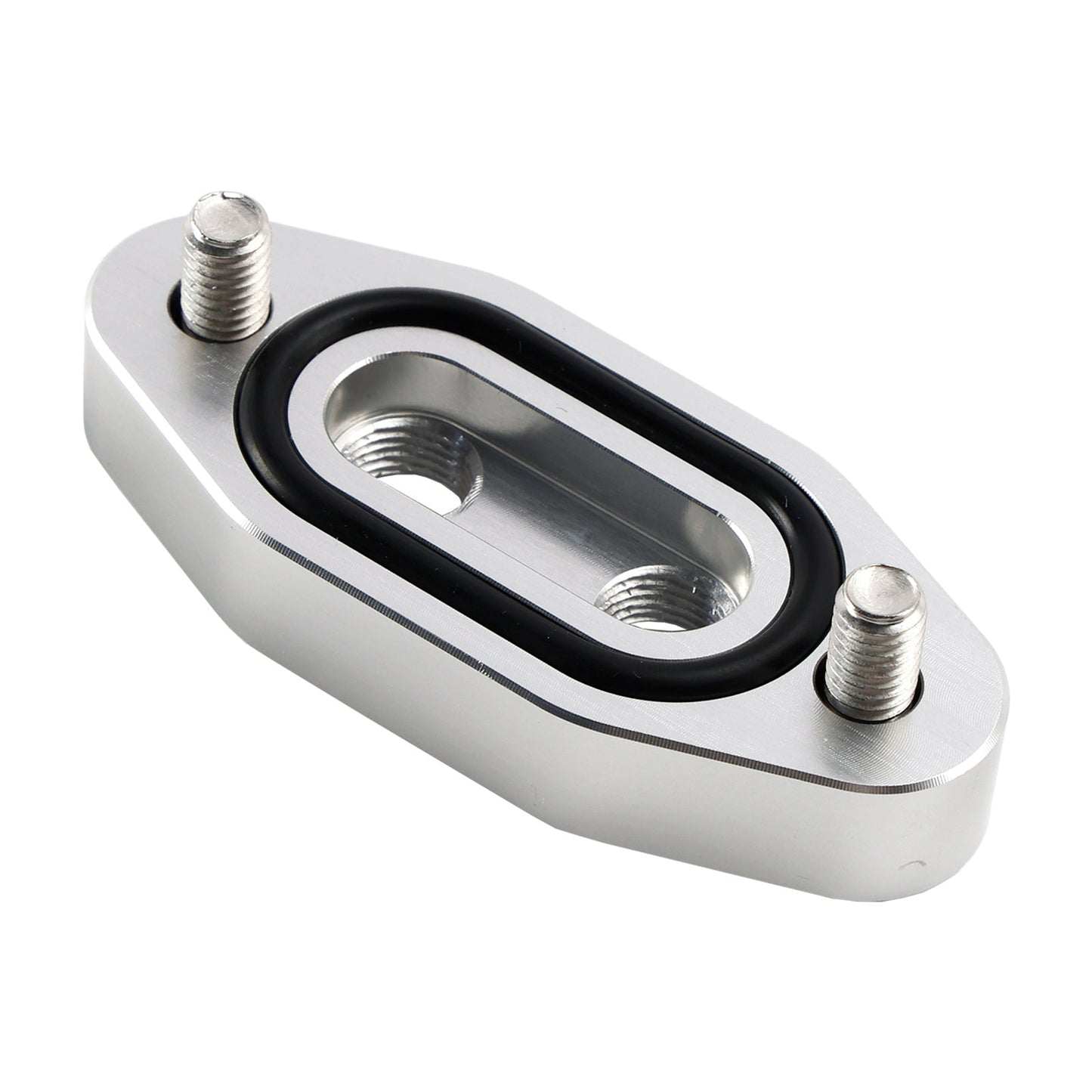 LS1 LSX LS3 LS2 LQ4 Twin Turbo Dual 1/8" NPT Oil Feed Line Adapter Plate 551666