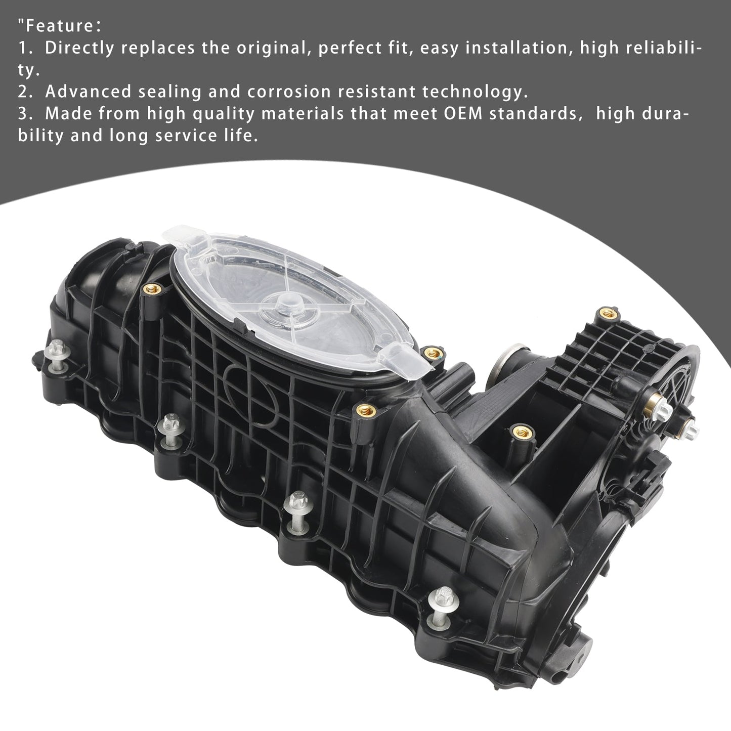 Collecteur d'admission avec moteur d'actionneur A6510904937 pour Mercedes Benz Classe B W246 W242 (2011-2018)