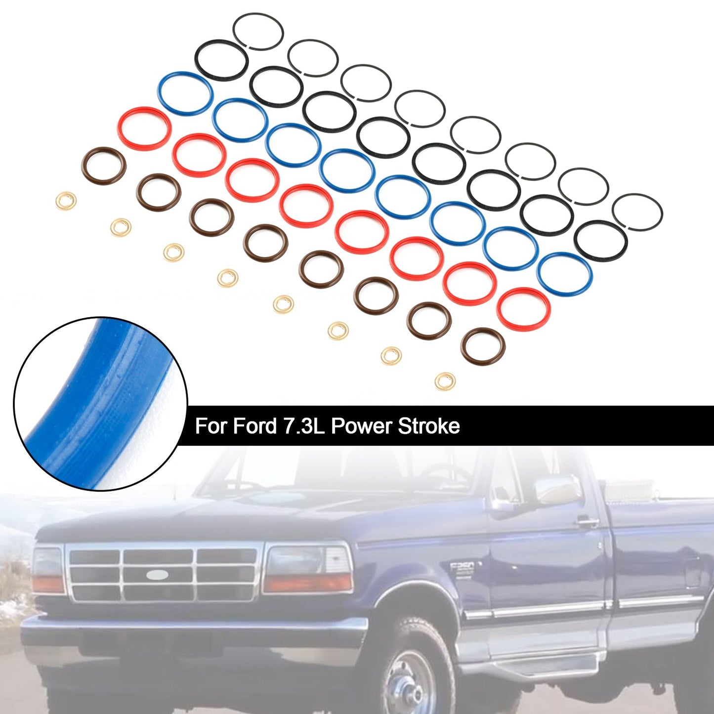Kit de reparación de inyectores de combustible para Ford Power Stroke 7.3L (8 piezas) XC3Z9229AB CM5010 100SK55S SK55