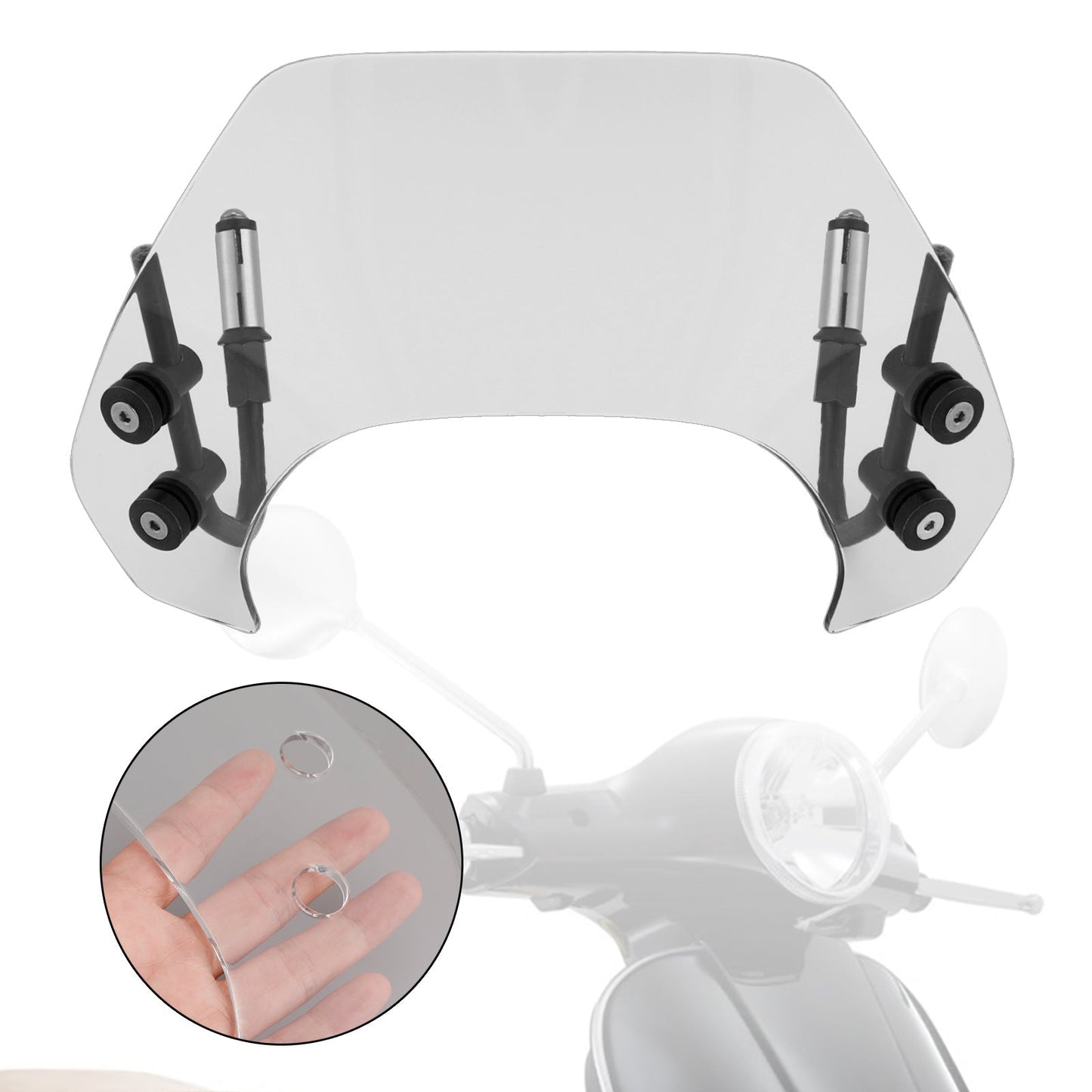 Pare-brise court pour moto Vespa Sprint 150 2016-2021