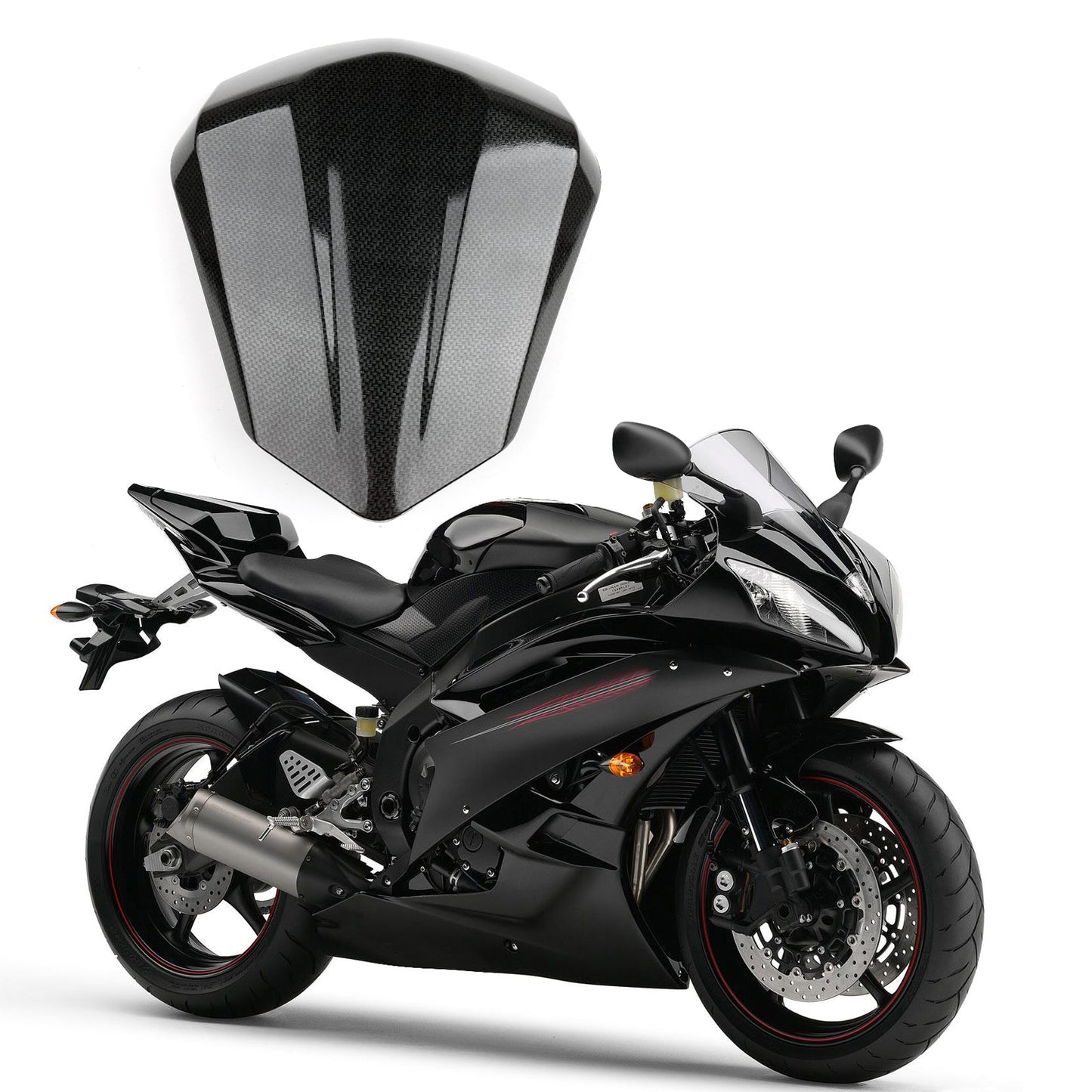 Cubierta del asiento trasero del carenado de la Yamaha R6 06-07