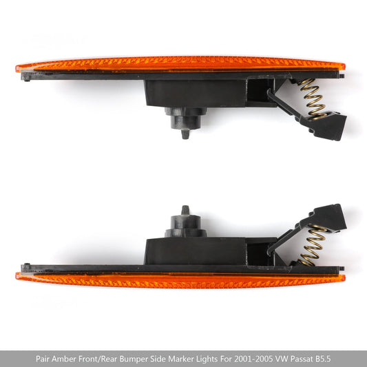 2001-2005 VW Passat B5.5 Pair Amber Front Bumper Side Marker Lights