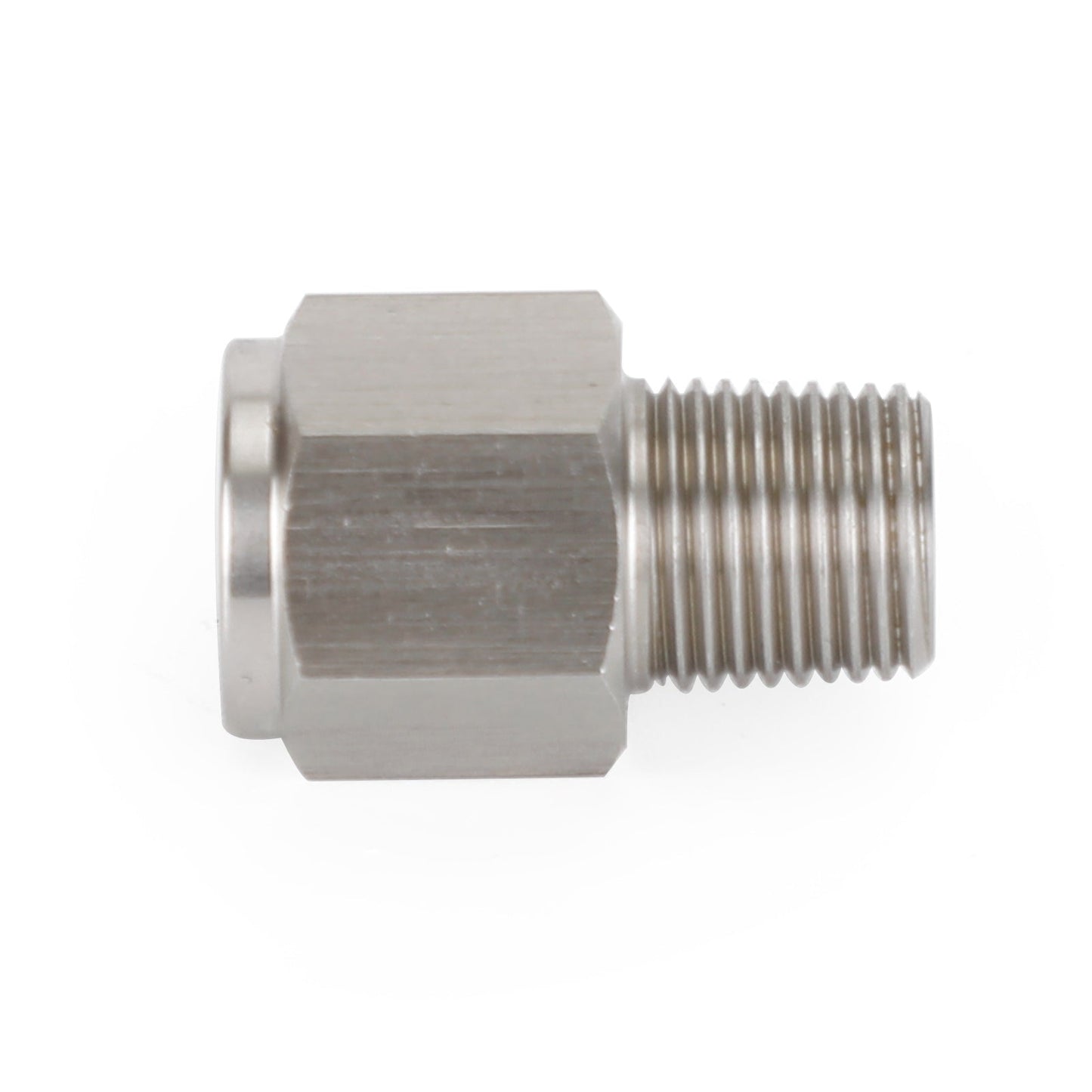 Adaptateur de manomètre de pression d'huile en acier inoxydable, 1/8" NPT mâle vers 1/4" M10x1,0 femelle