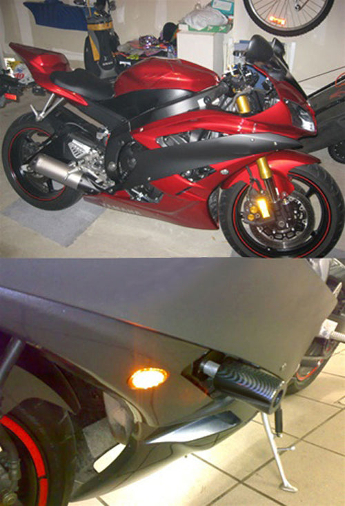 Yamaha 06-08 YZF R6S & 03-09 YZF R6 & 02-08 YZF R1 Clignotants Fumée Assosary