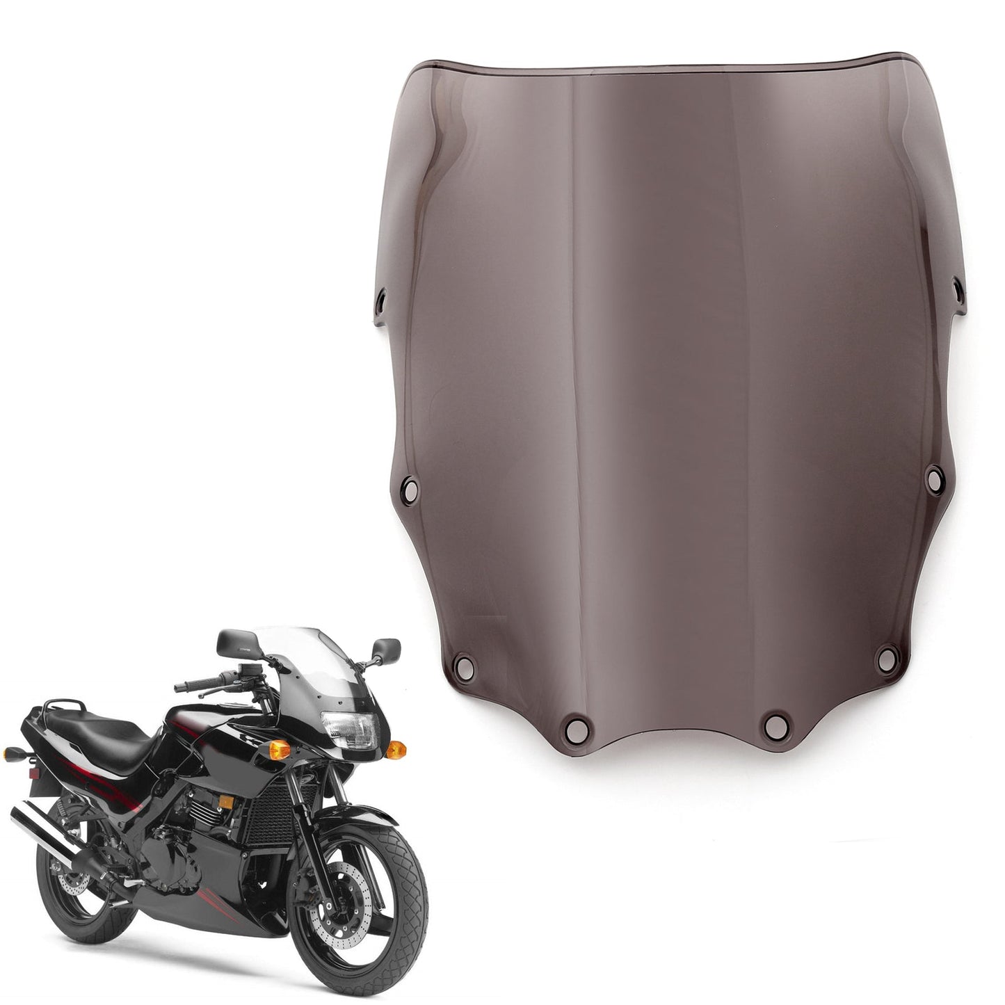 Pare-brise en plastique ABS 8 couleurs pour Kawasaki EX500 Ninja 500R 1987-2009