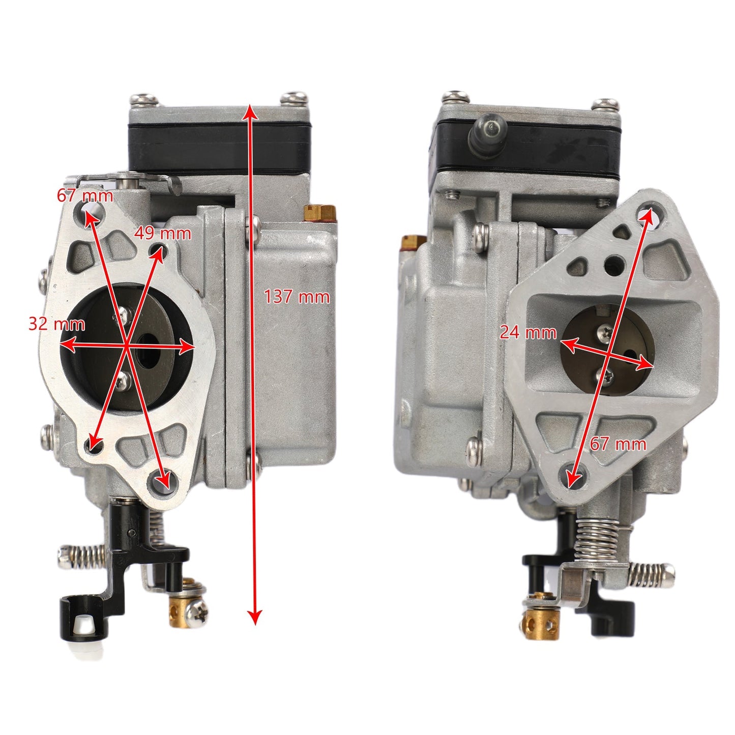 Moteurs hors-bord Yamaha Parsun Hidea 2 temps 9,9 ch 15 ch Carburateur Carb 63V-14301-00 63V-14301-10