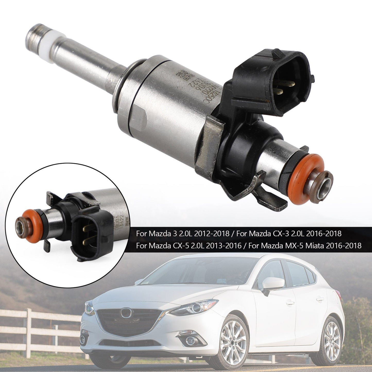 Inyector de combustible PE01-13-250C PE01-13-250B para Mazda CX-5 2.0L 2013-2016
