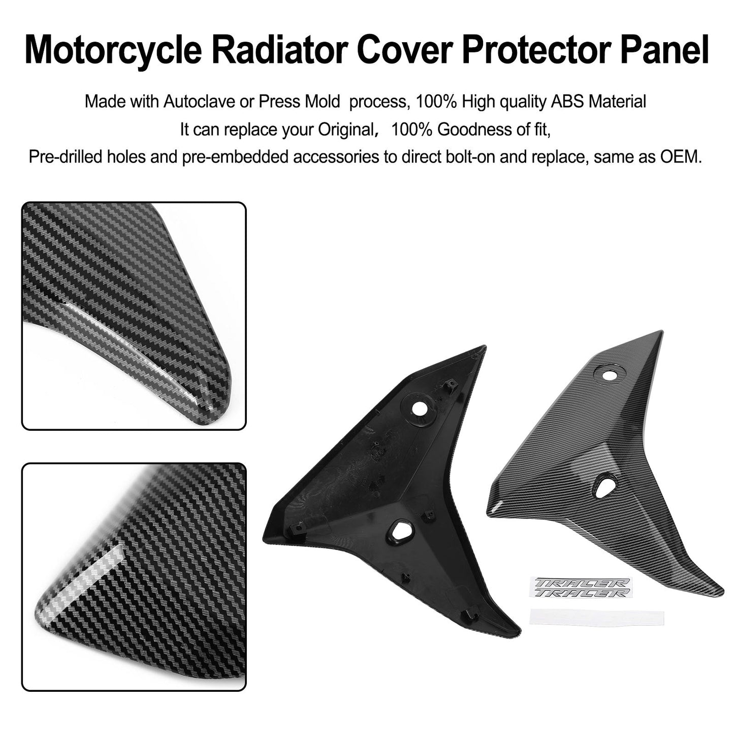 Carénages de radiateur latéraux pour YAMAHA Tracer 900 GT 2018-2020