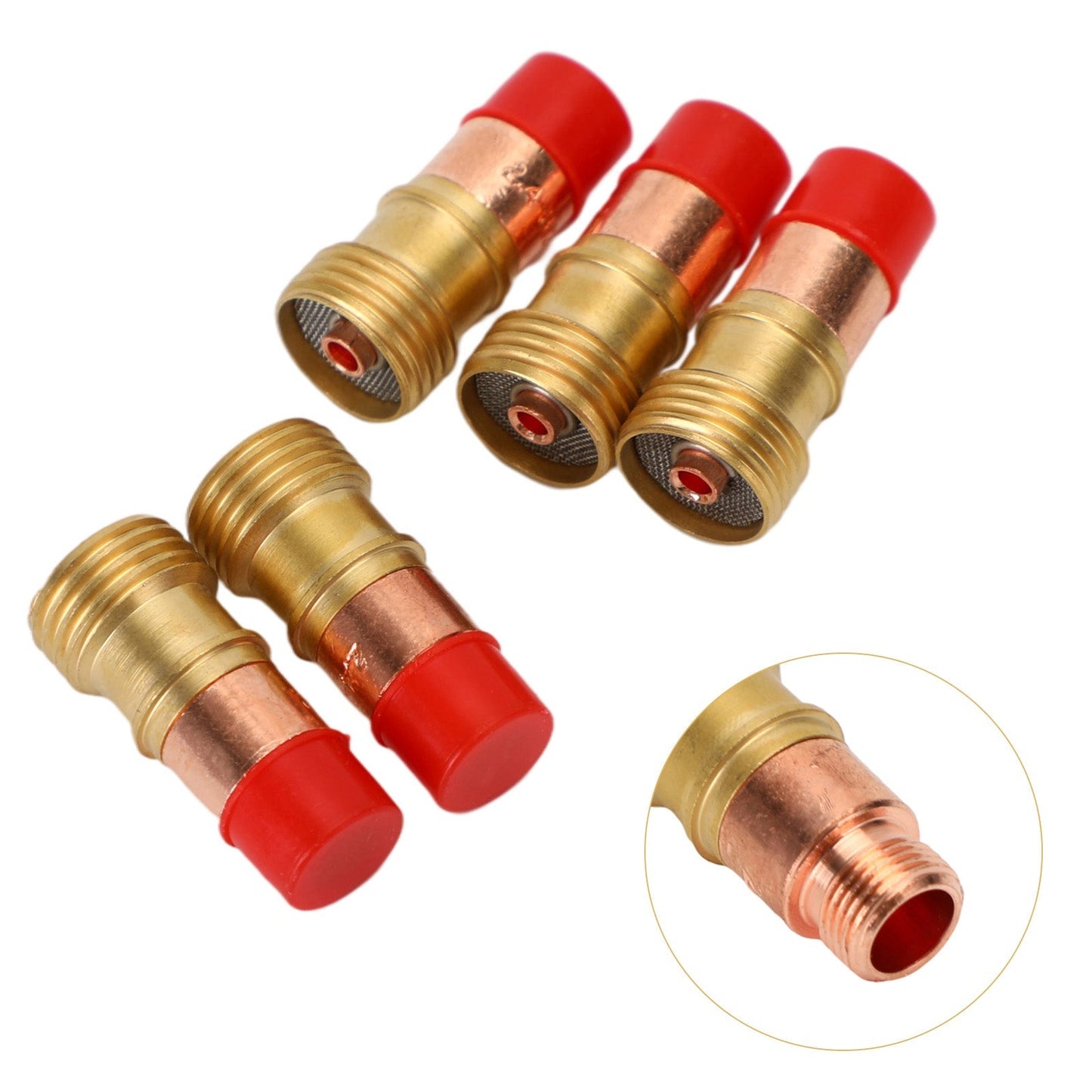 5pcs Tig Welding Torch Stubby Gas Lens 4Gl332 (3/32") For 17/18/26