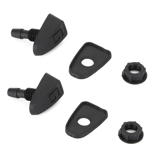 2x Universal Car Front Windshield Windscreen Washer Jet Nozzles Water Fan Spout