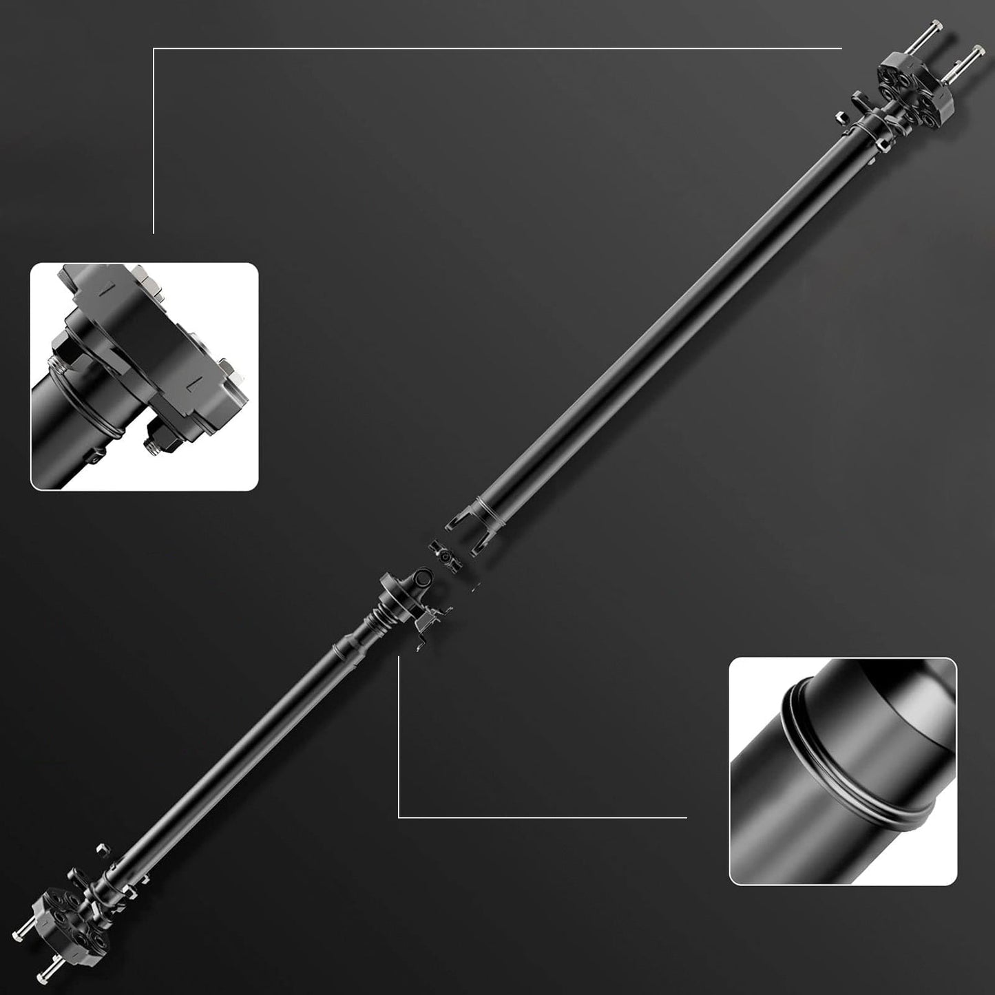 Arbre de transmission arrière pour BMW X6 3.0L 4.4L 2011-2019, assemblage 26107589129 986-384