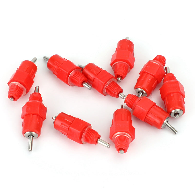 Lot de 10 valves à tétons pour abreuvoir automatique, mangeoire pour volaille, poulet, canard, oiseau