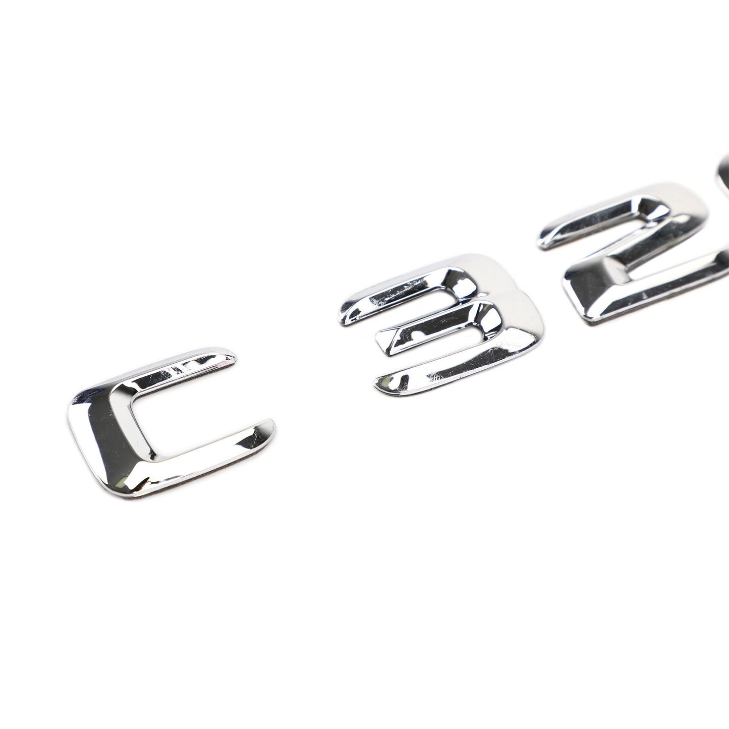 Emblème de coffre arrière, plaque signalétique, lettres et chiffres, compatible avec Mercedes C320, chromé