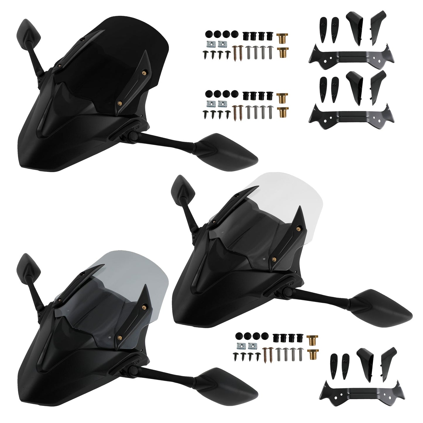 Pare-brise de moto ABS adapté pour Yamaha NMAX155 N-MAX 155 2021-2022