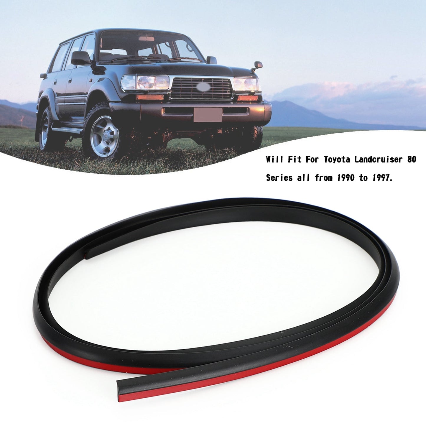 1990-1997 Toyota Landcruiser série 80 FJ80 HDJ80 HZJ80 Joint en caoutchouc évasé 538516002001