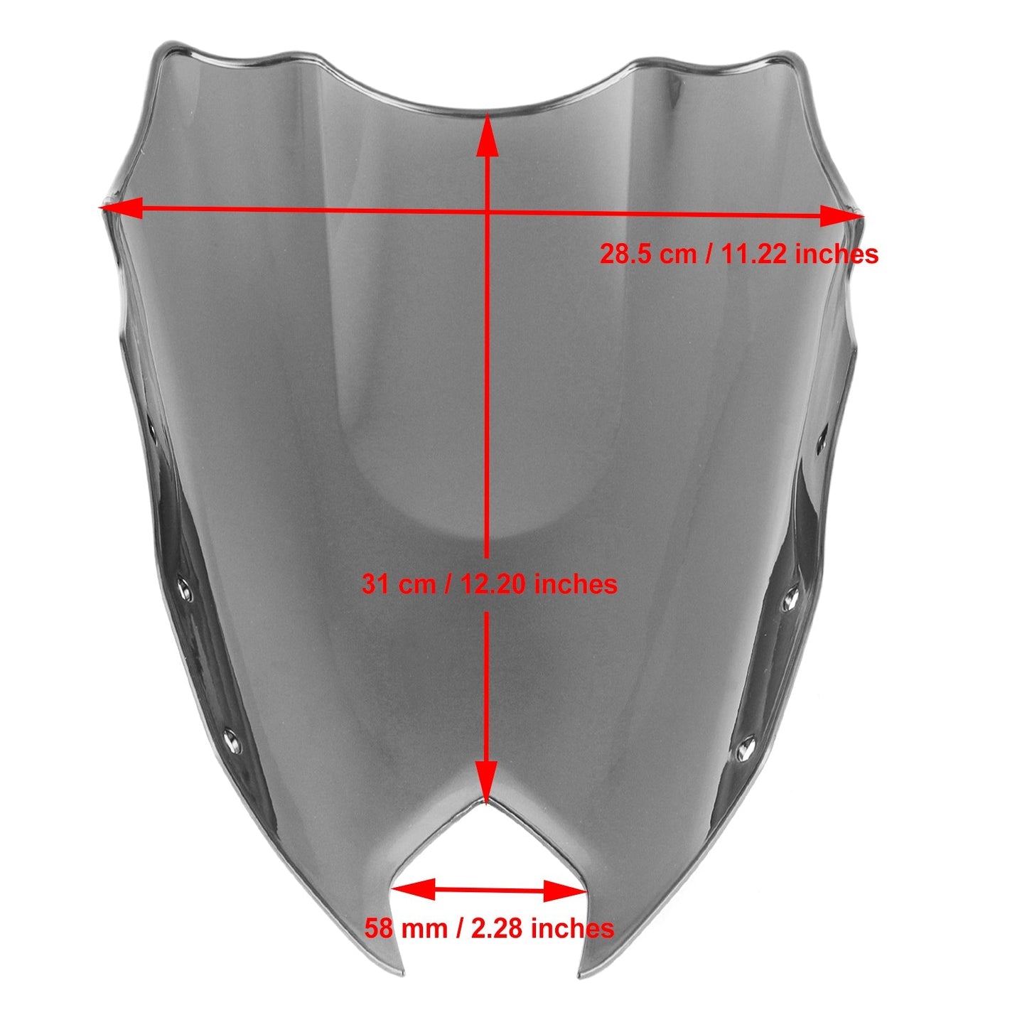Pare-brise de moto ABS pour Yamaha FZ6R FZ-6R FZS600 2009-2015