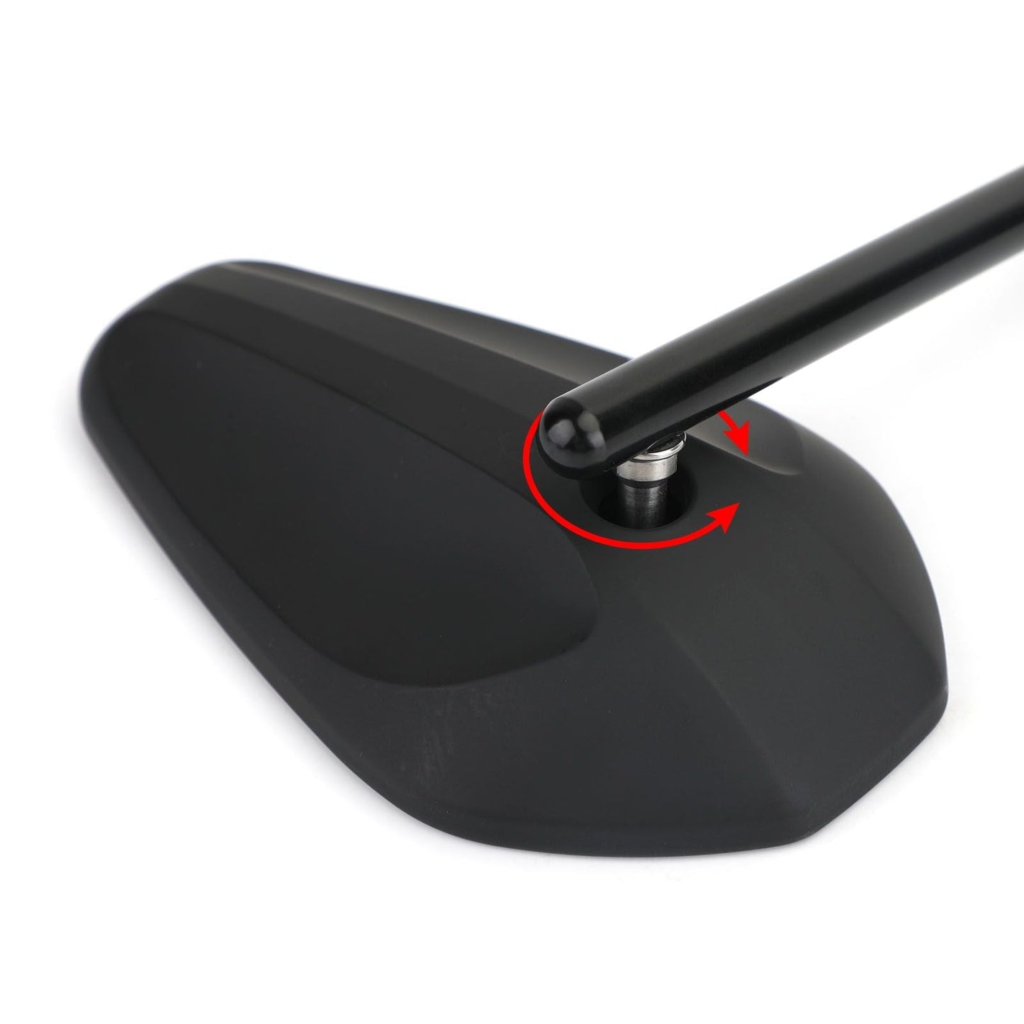 Rétroviseurs latéraux gauche et droit noirs neufs pour moto Cruiser Chopper M10 10 mm