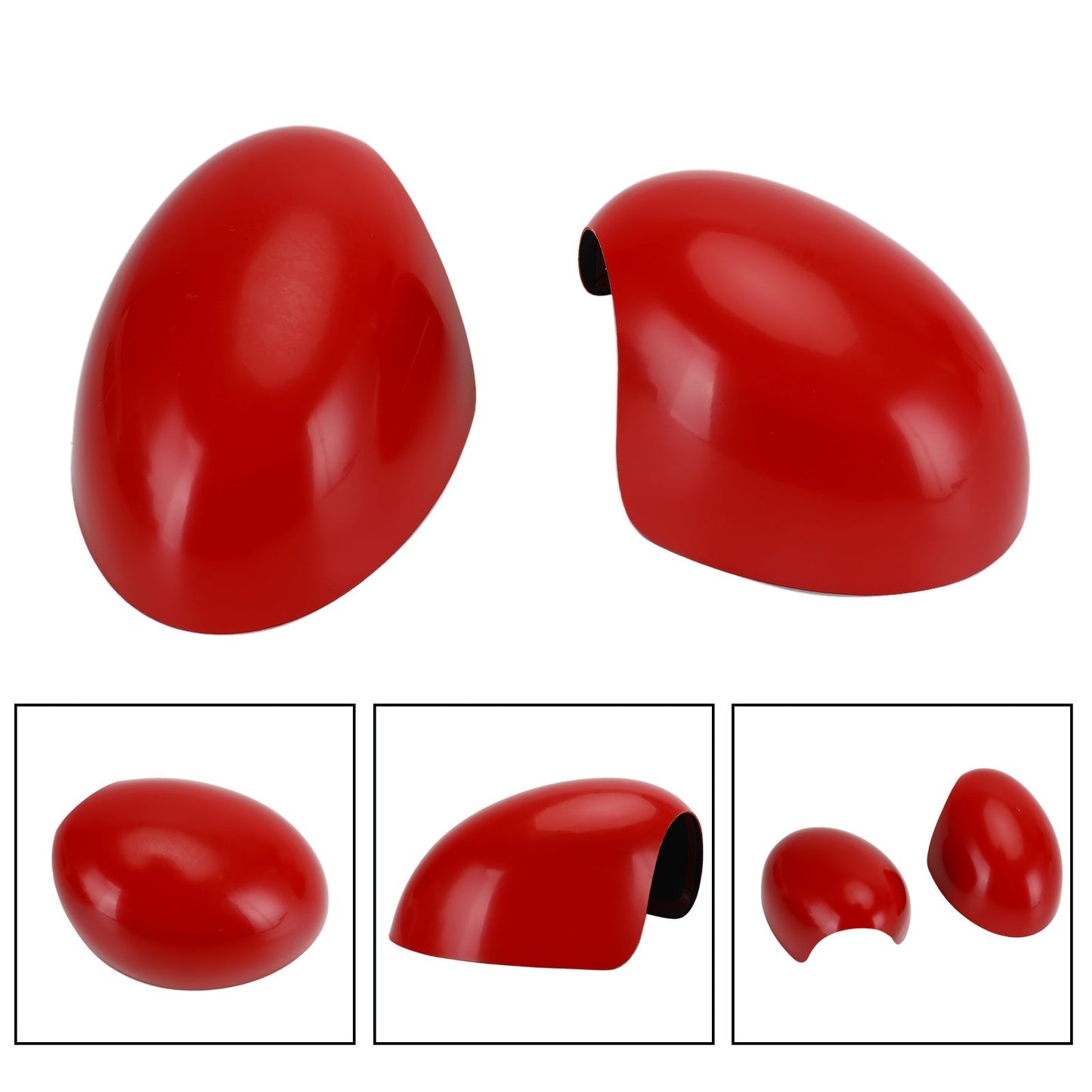 MINI Cooper R55 R56 R57 Lot de 2 coques de rétroviseurs rouges de haute qualité