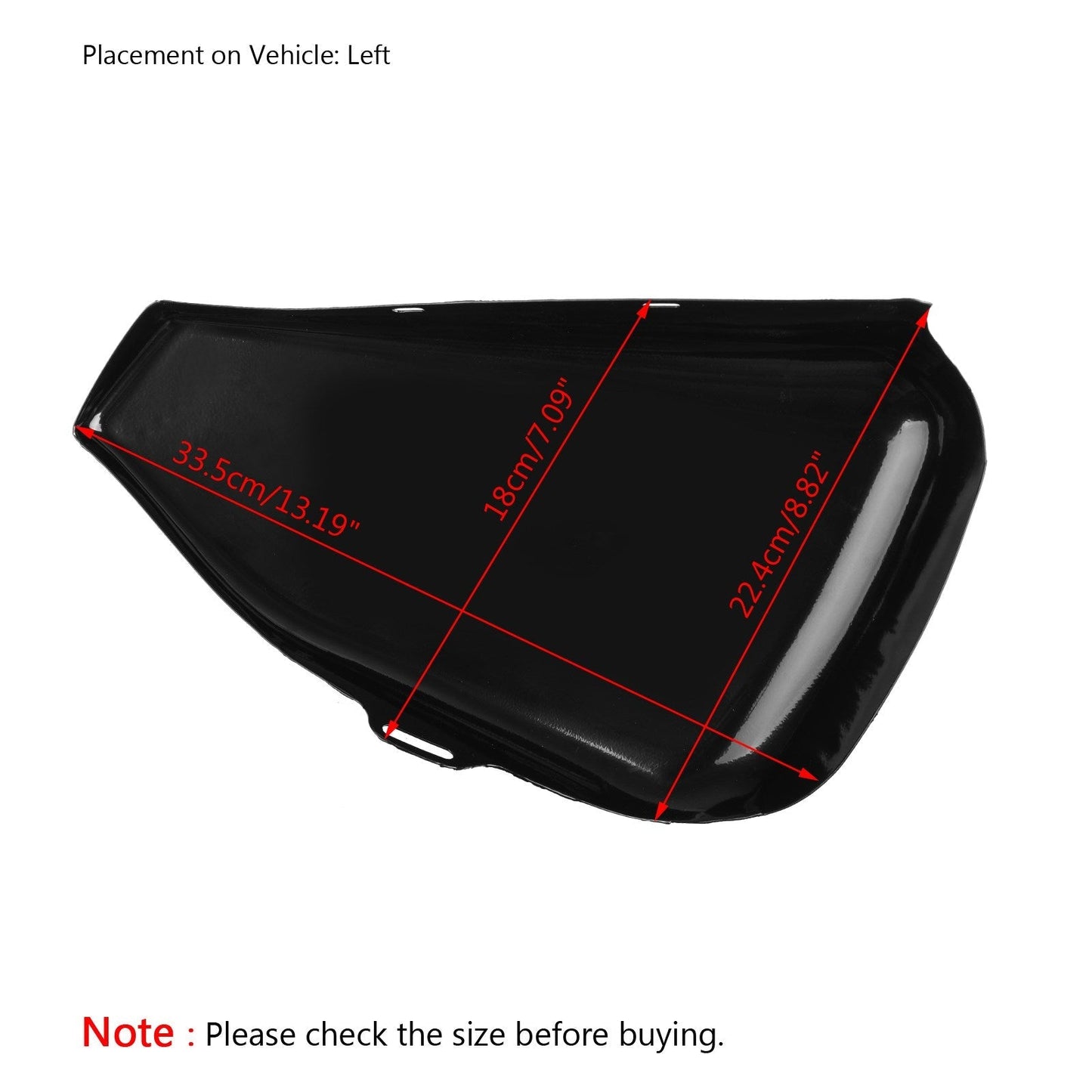 Cache-batterie côté gauche pour Sportster XL Iron 883 1200 2014-2018