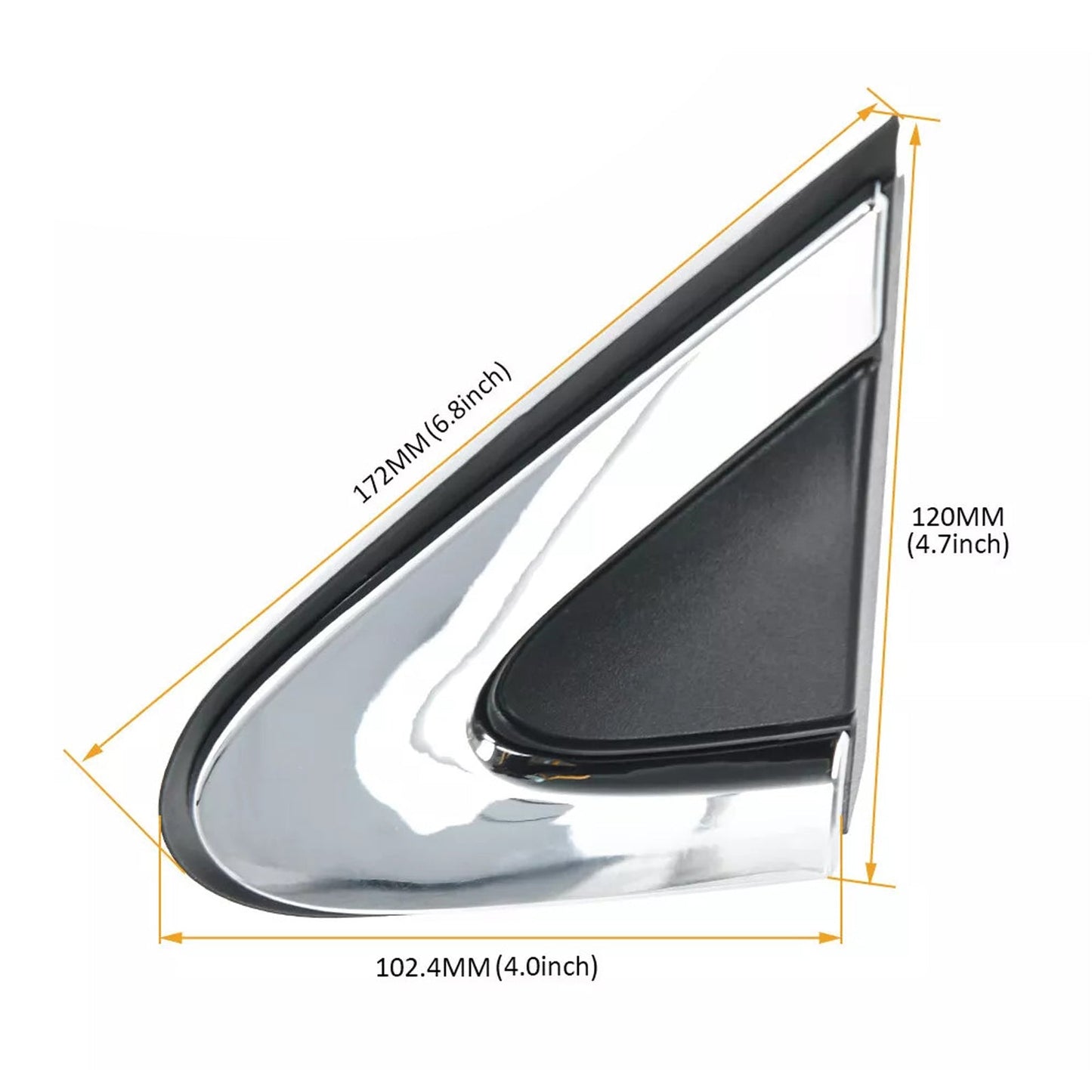 Moldura de esquina para guardabarros, cubierta de espejo lateral izquierdo y derecho para Chrysler 200 2015-2017, 5NJ511XFAB