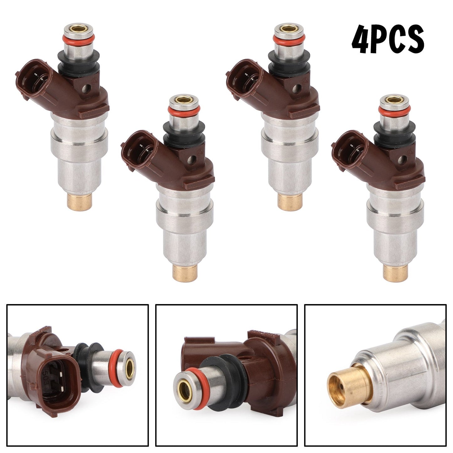 1996-2008 TOYOTA LAND CRUISER 4PCS Fuel Injectors 23209-79095 2325075050