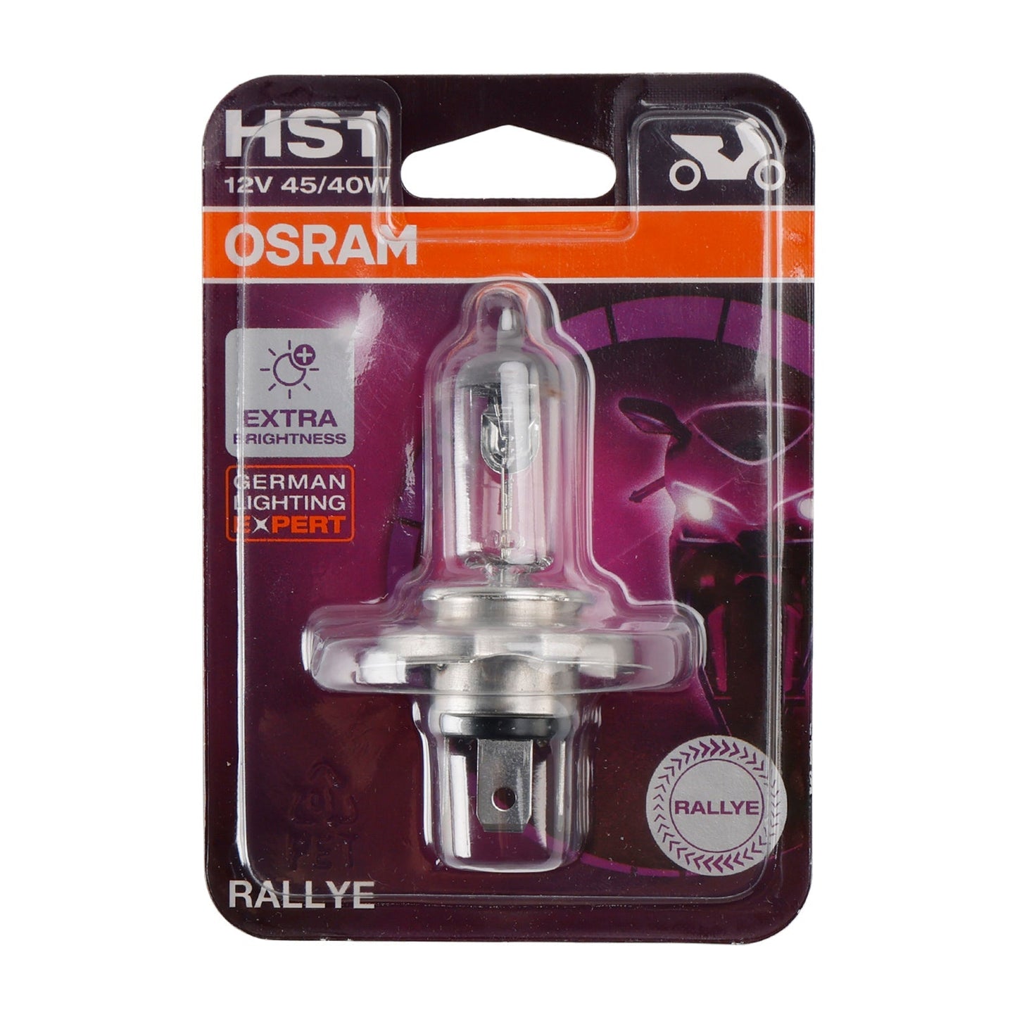 Lampe moto OSRAM Rallye HS1PX43T 12 V 45/40 W 62185RL