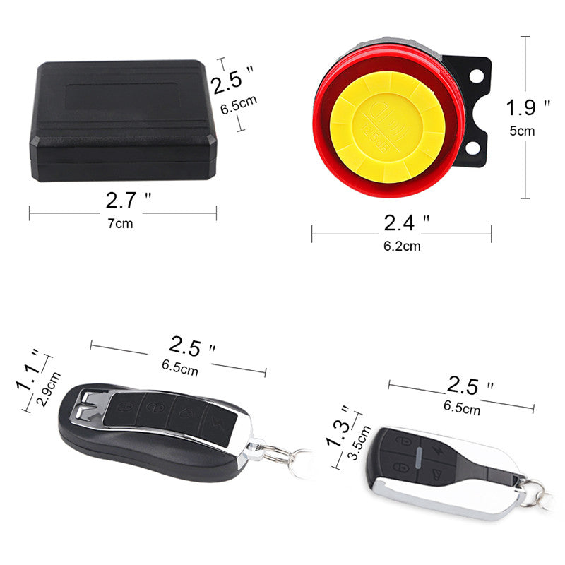 Sistema de alarma antirrobo para scooter con arranque remoto A3 y seguridad para motor GB