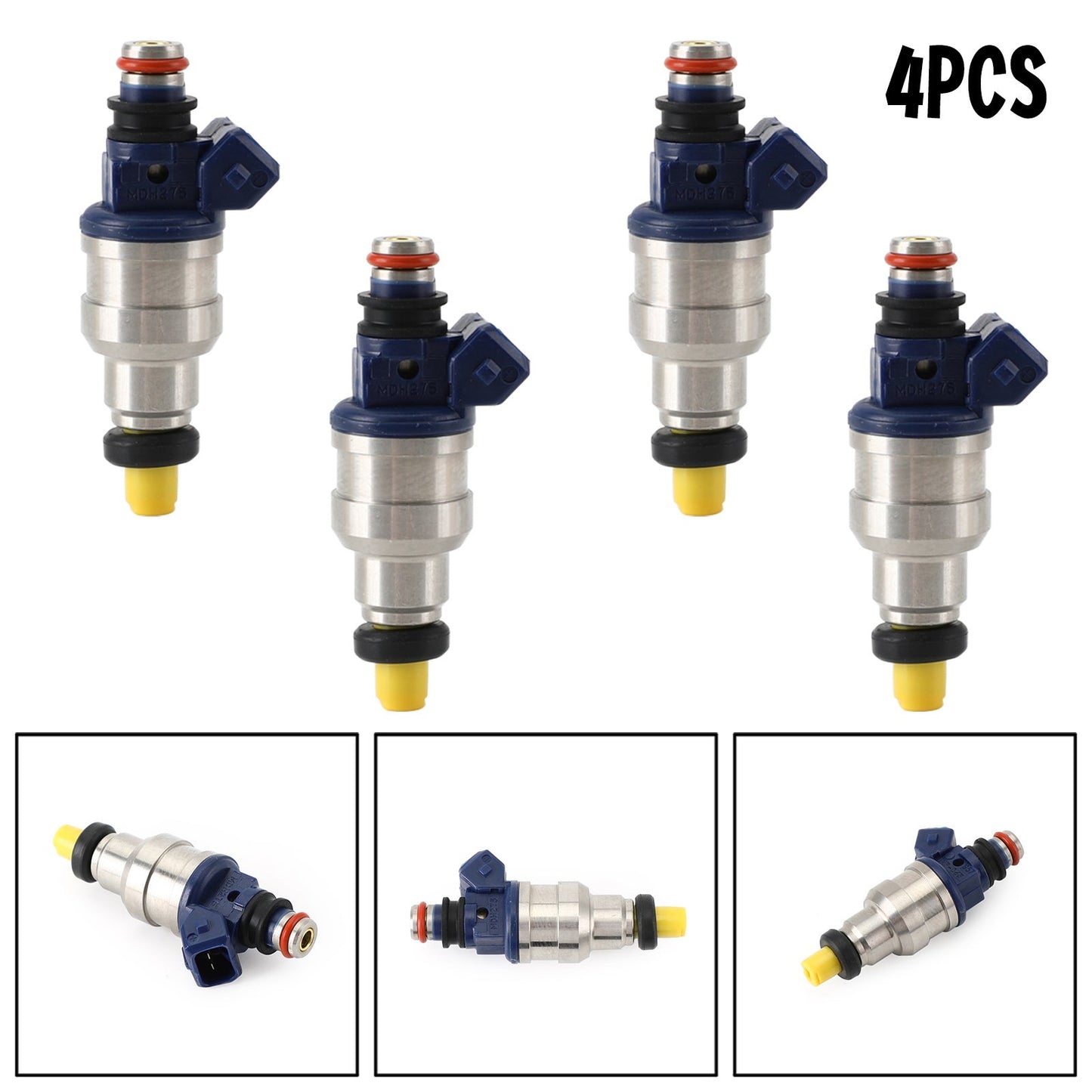 4 inyectores de combustible INP-065 compatibles con Mitsubishi 2.4L L4 1994-1999 842-12147 MDH275
