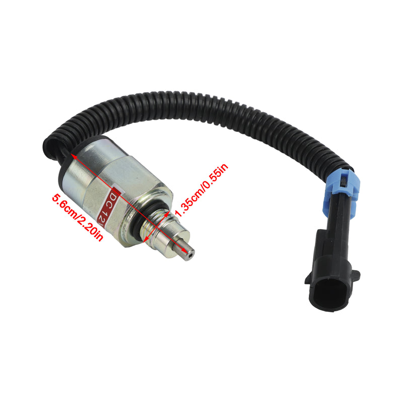 Válvula solenoide 84128131 de 12 V para retroexcavadora Case 410, 420, 420CT, 430, 435 y 440