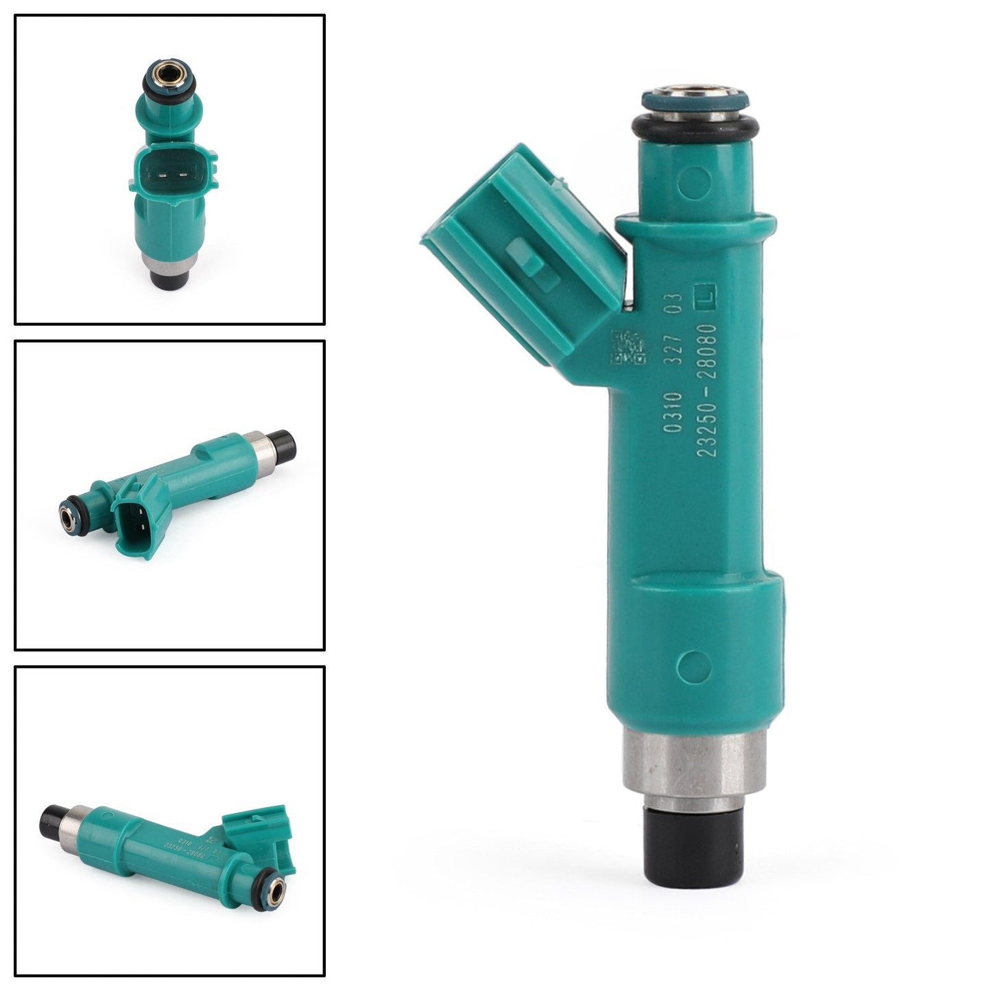 4 inyectores de combustible 23250-28080 compatibles con Toyota Corolla, Camry, Rav4, Solara y Scion de 2,4 l.