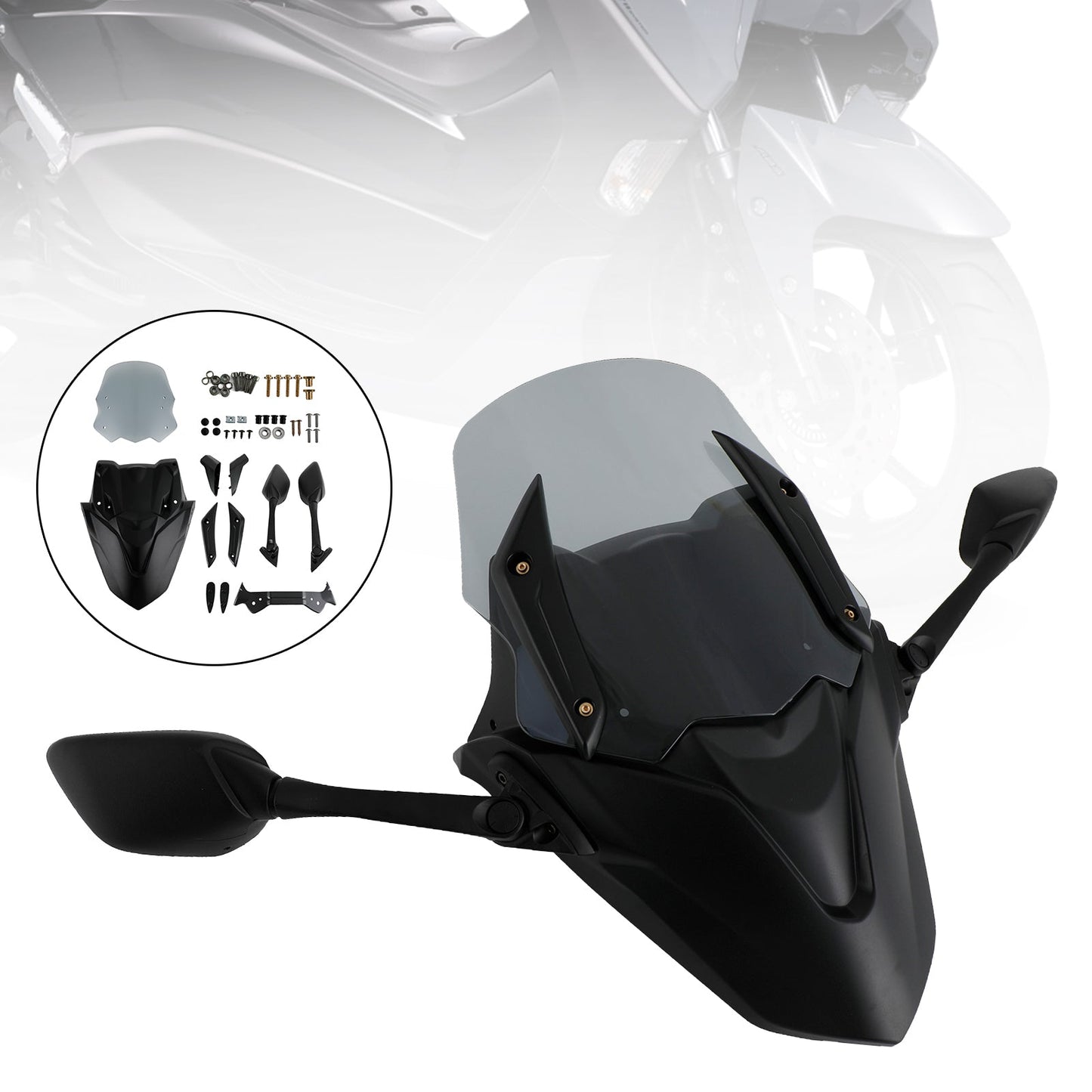Pare-brise de moto ABS adapté pour Yamaha NMAX155 N-MAX 155 2021-2022