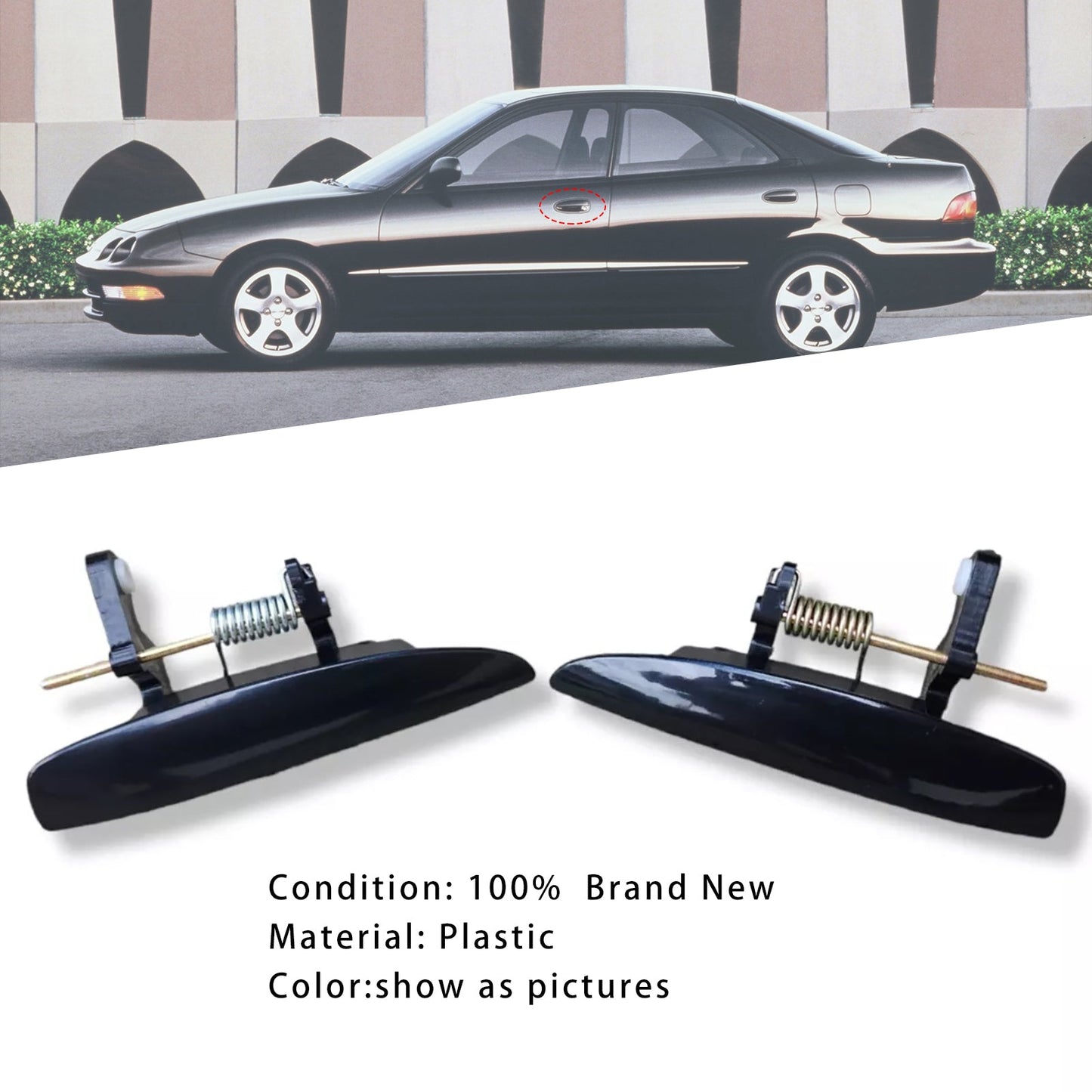 1994-2001 Acura Integra 2Pcs Outside Door Handle Levers