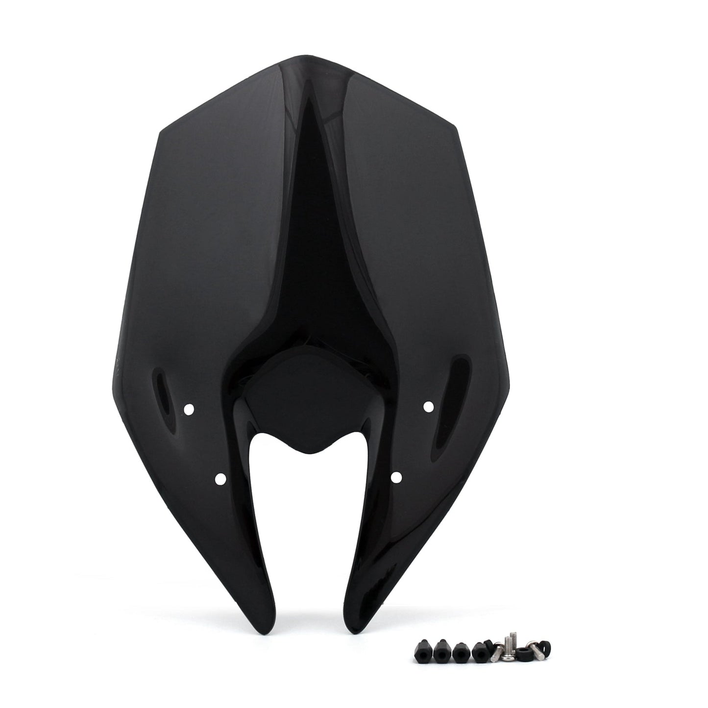 Pare-brise double bulle pour Kawasaki Z800 2013-2014, noir