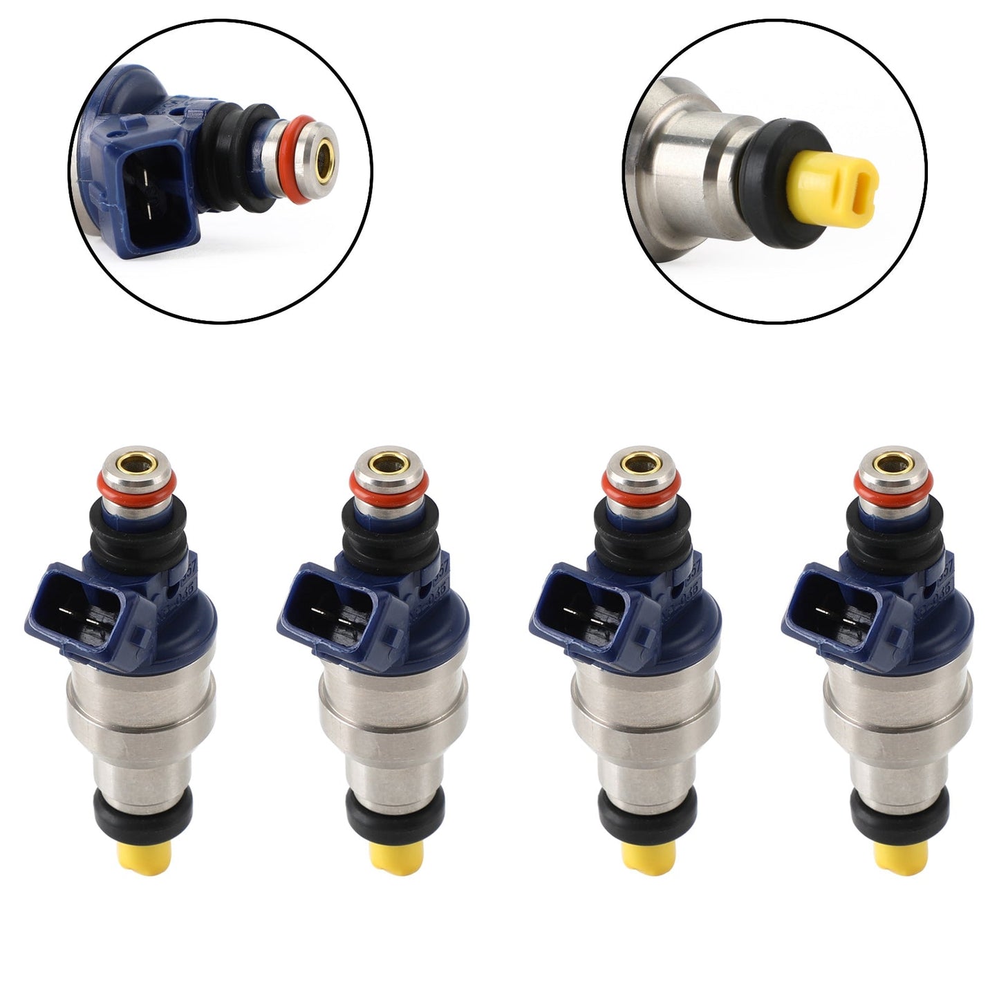 4 inyectores de combustible INP-065 compatibles con Mitsubishi 2.4L L4 1994-1999 842-12147 MDH275