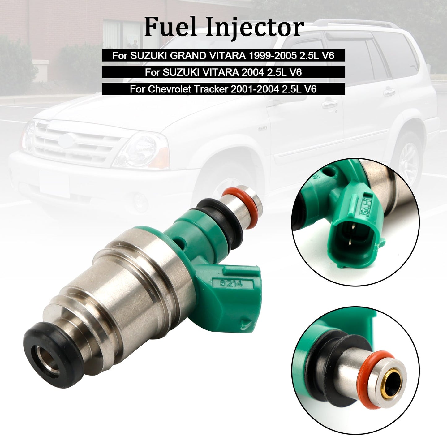 2004 SUZUKI VITARA 2.5L V6 Fuel Injector 15710-67D00 JS4J-5