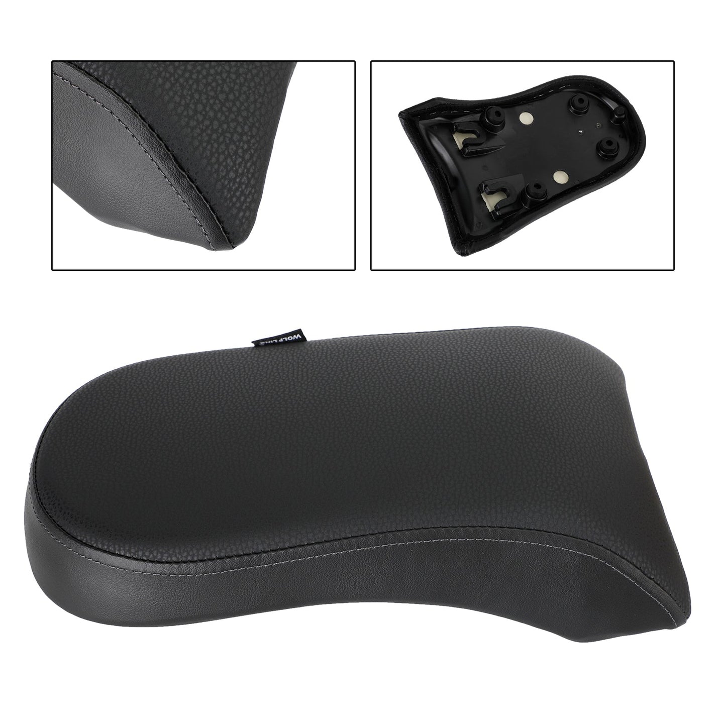 Asiento trasero de pasajero, sillín plano negro para BMW R18 (2020-2022/2021)