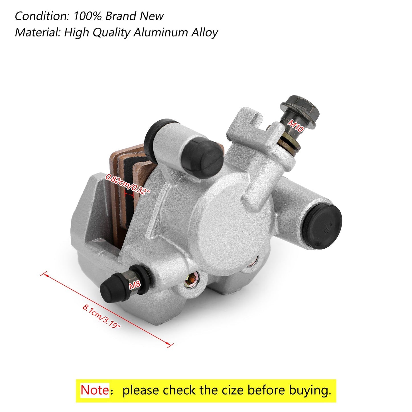 Left & Right Front Brake Caliper Set Fit For For Kawasaki KVF400 Prairie 400 4X4 1997-2002 2X4 1998-2002 KVF360 Prairie 360 4X4 2003-2013