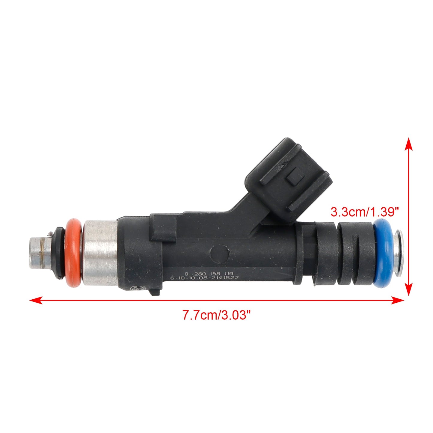 Inyector de combustible 0280158119 812-11131 para Dodge Grand Caravan (2008-2010, 3,3 l, 3,8 l, 6 unidades)