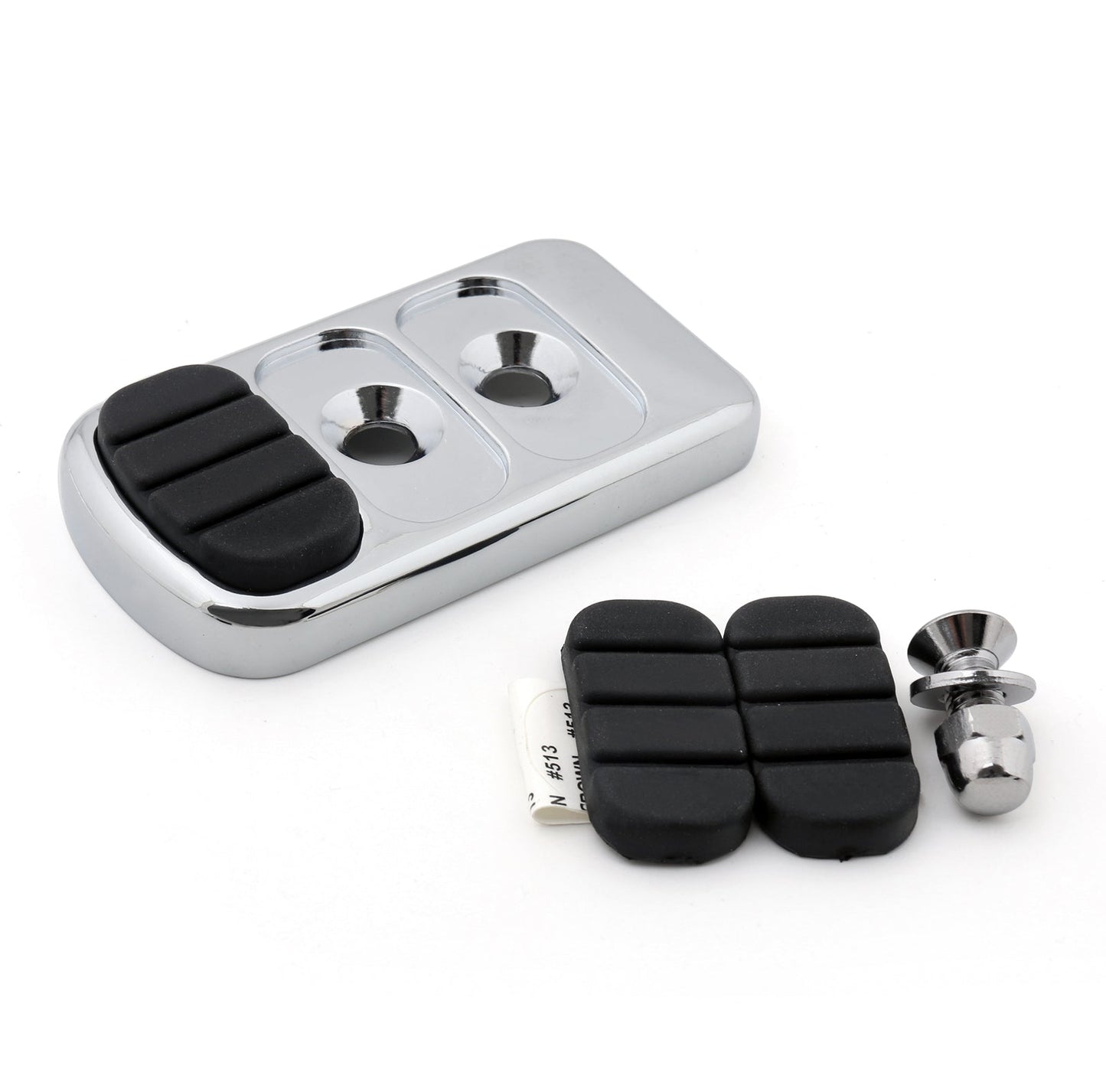 Pastillas de freno para Harley, compatibles con modelos Harley Dyna Switchback 12-15, FL Softail 86-15, Trike 80-15, cromadas.