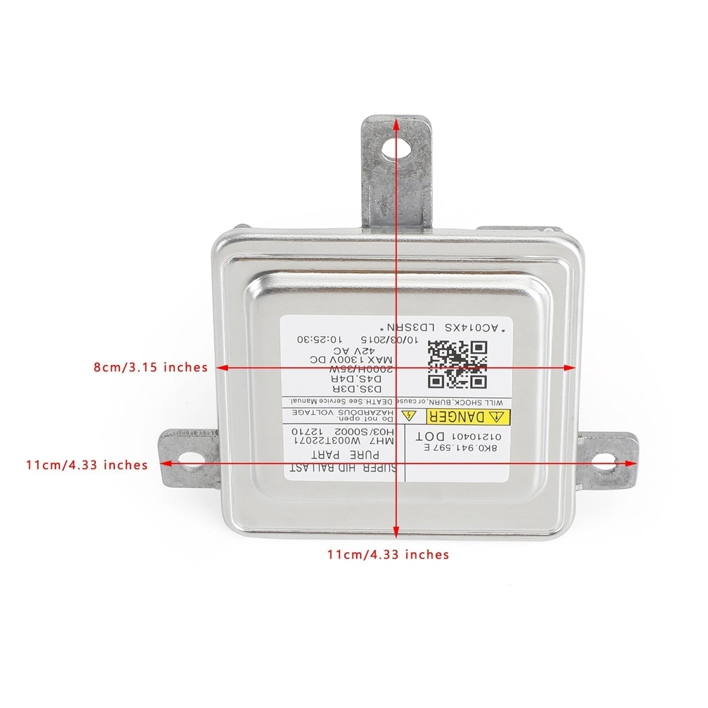 Unité de commande de ballast de phare au xénon HID pour Audi A4 S4 2010-2016 8K0941597E 8K0941597