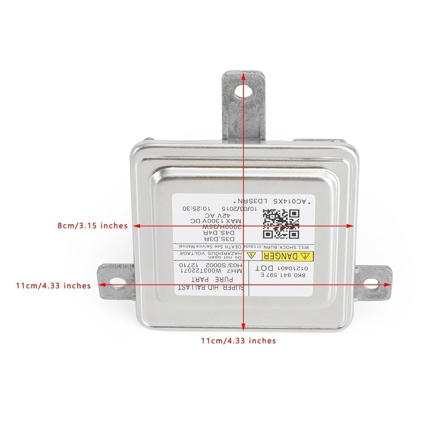 Unité de commande de ballast de phare au xénon HID Audi Q3 2013-2015 8K0941597E 8K0941597
