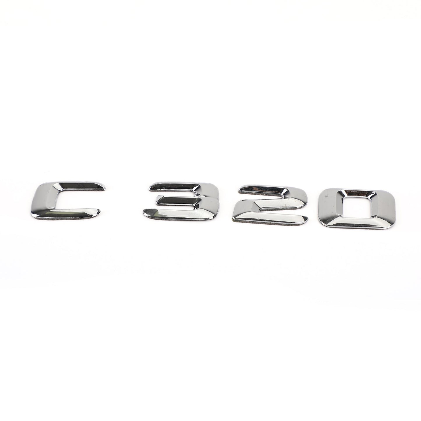 Emblème de coffre arrière, plaque signalétique, lettres et chiffres, compatible avec Mercedes C320, chromé