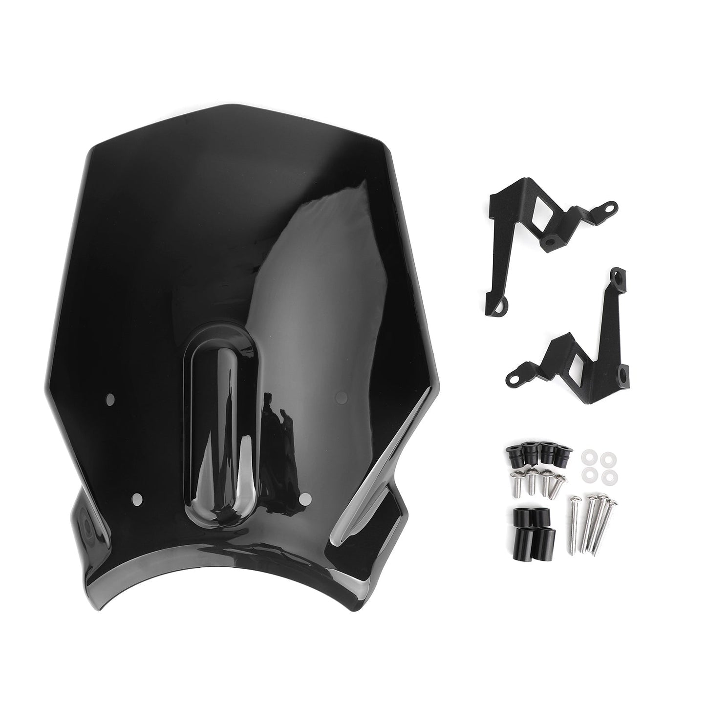 Pare-brise de moto en plastique ABS pour Honda CB125R CB300R 2018-2019, noir